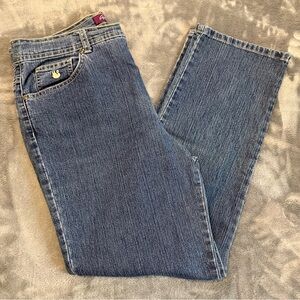Gloria Vanderbilt Medium Blue Straight Leg Jeans
